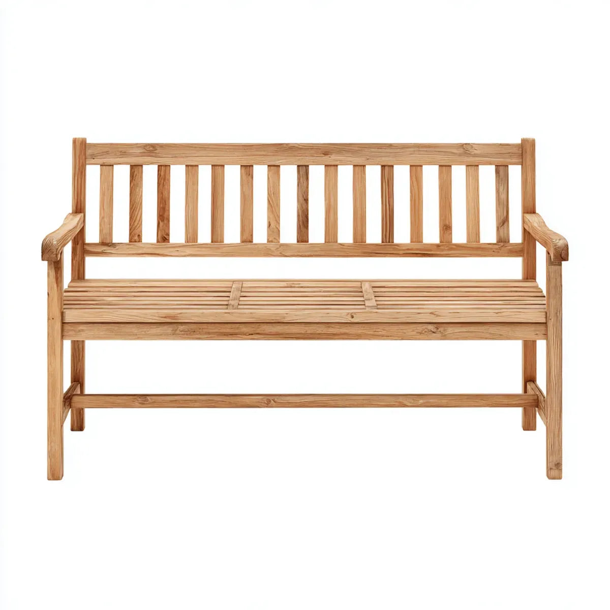 Banc de jardin 3 places marron 180 x 65 x 90 cm en teck massif forme rectangulaire